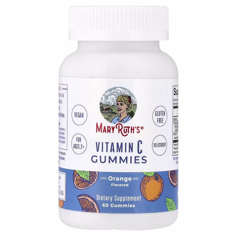 MaryRuth's, Vitamin C Gummies, Ages 2+, Orange , 60 Gummies (125 mg per Gummy)