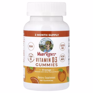 MaryRuth's, Vitamin D3 Gummies, Orange, 25 mcg, 60 Gummies