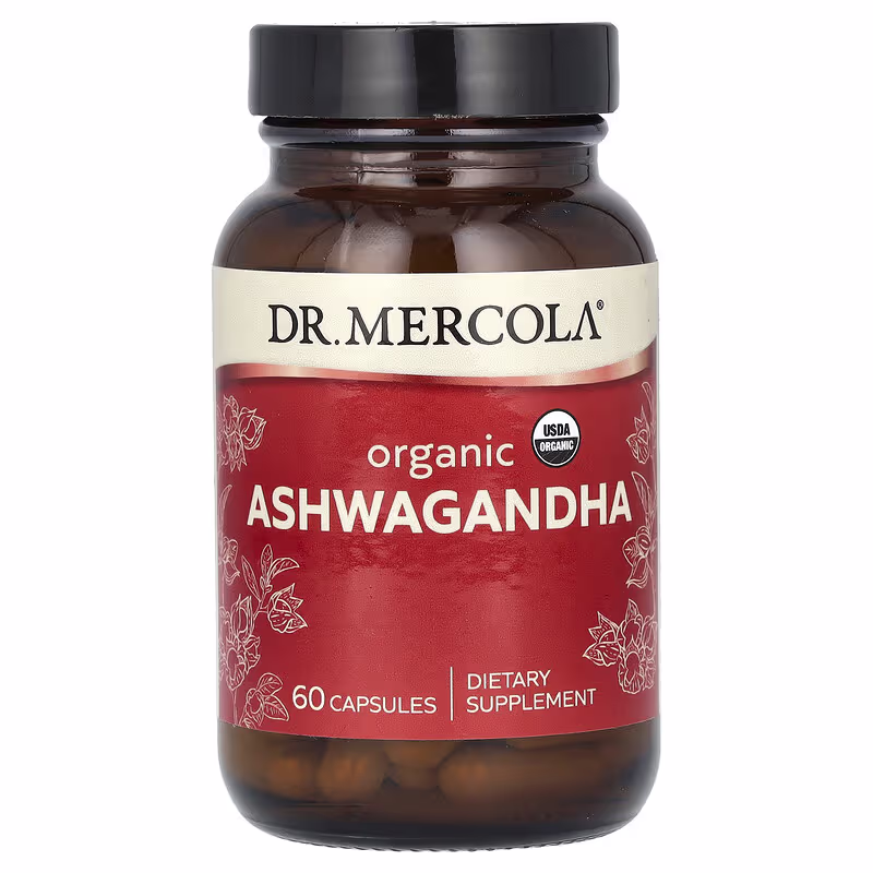 Dr. Mercola, Organic Ashwagandha, 60 Capsules (400 mg per Capsule)