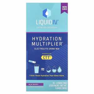 Liquid I.V., Hydration Multiplier, Electrolyte Drink Mix, Acai Berry, 10 Stick Packs, 0.56 oz (16 g) Each
