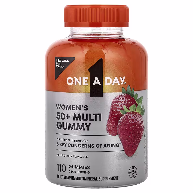 One-A-Day, Women's 50+, Advanced Multivitamin, 110 Gummies