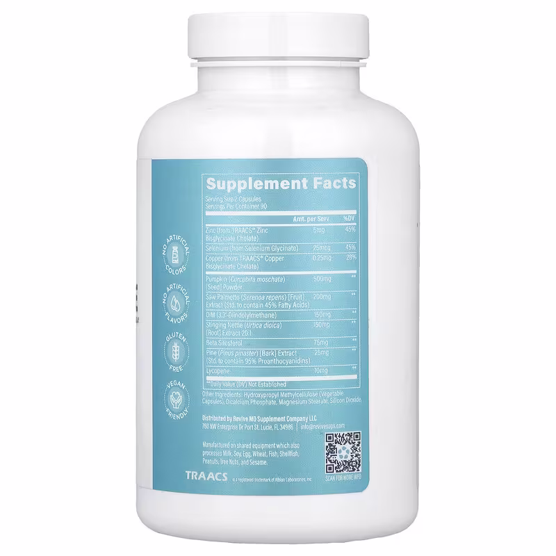 Revive, Prostate, 180 Vegetarian Capsules - Image 2