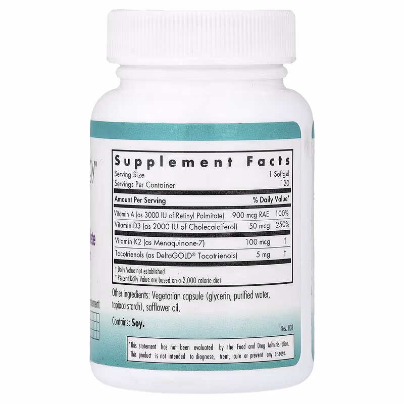 Nutricology, Vitamin D3 Complete , 120 Veggie Softgels - Image 2