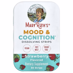 MaryRuth's, Mood & Cognition Dissolving Strips, Strawberry, 30 Strips