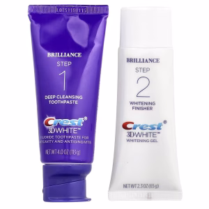 Crest, 3D White™, Daily Whitening 2-Step Treatment, 1 Set