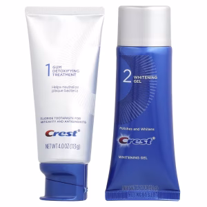 Crest, Gum Detoxify + Whitening 2-Step System, 2 Piece Kit