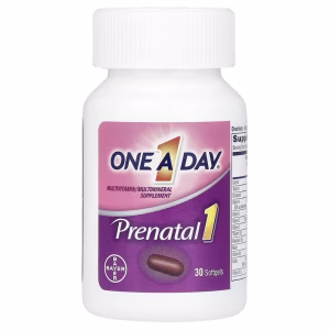 One-A-Day, Prenatal 1 with Folic Acid, DHA & Iron, Multivitamin/Multimineral Supplement, 30 Softgels