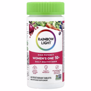 Rainbow Light, Women's One™50+, Daily Multivitamin, High Potency, 60 Vegetarian Tablets
