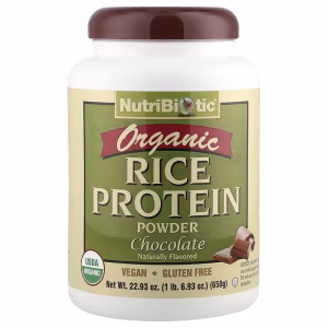 NutriBiotic, Organic Rice Protein Powder, Chocolate, 1 lb 6.93 oz (650 g)