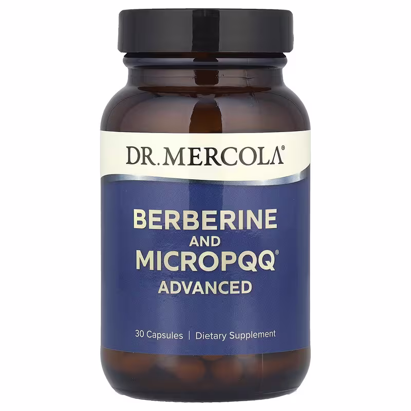 Dr. Mercola, Berberine and MicroPQQ® Advanced, 30 Capsules