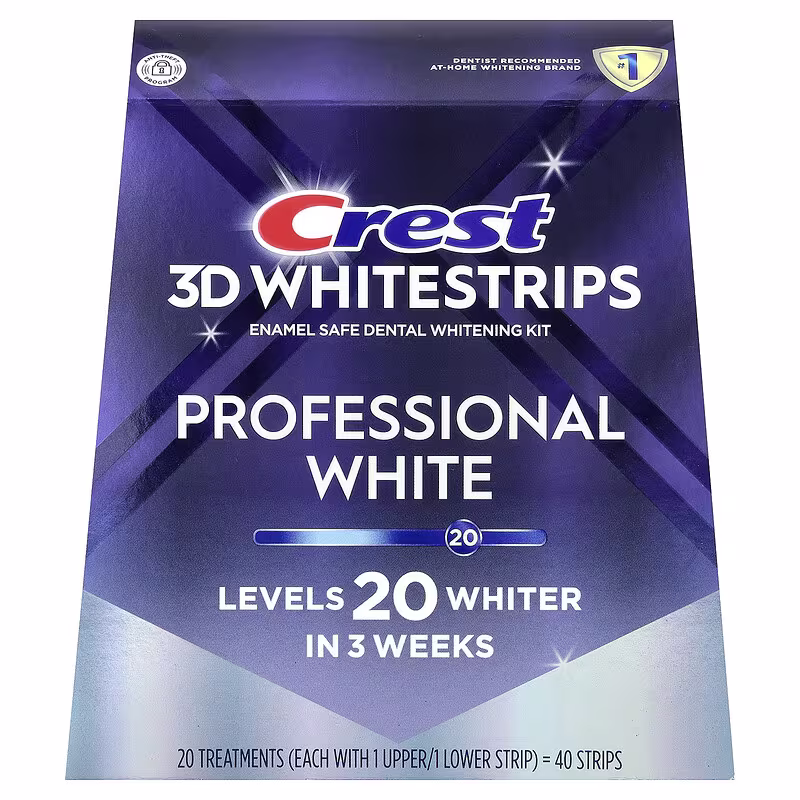 Crest, 3D Whitestrips, Dental Whitening Kit, 40 Strips