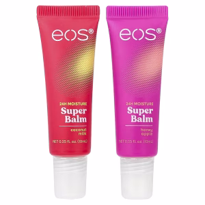 EOS, 24H Moisture Super Balm, Coconut Milk & Honey Apple, 2 Pack, 0.35 fl oz (10 ml) Each