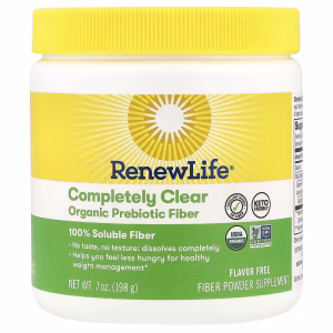 Renew Life, Completely Clear Organic Prebiotic Fiber, Unflavored , 7 oz (198 g)