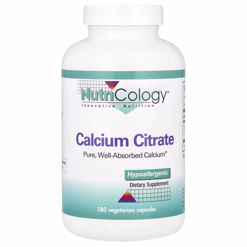 Nutricology, Calcium Citrate, 150 mg , 180 Vegetarian Capsules