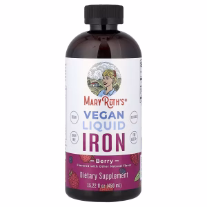 MaryRuth's, Vegan Liquid Iron, For Ages 4+, Berry, 15.22 fl oz (450 ml)