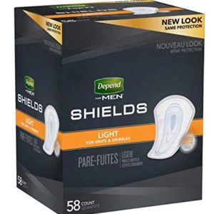 DependsMen Incontinence Shields/Pads Light Absorbency