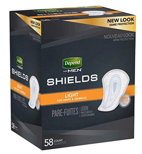 DependsMen Incontinence Shields/Pads Light Absorbency