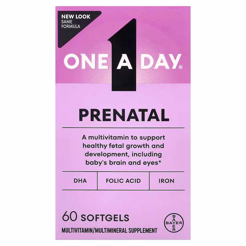 One-A-Day, Prenatal, 60 Softgels - Image 2