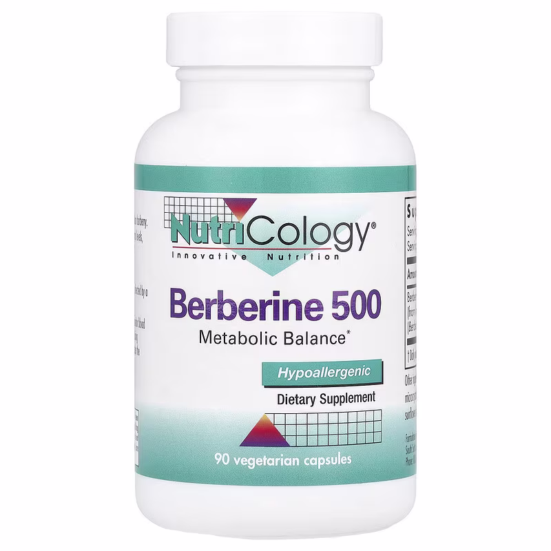 Nutricology, Berberine 500, 500 mg , 90 Vegetarian Capsules