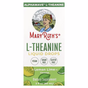 MaryRuth's, L-Theanine Liquid Drops, Lemon Lime, 2 fl oz (60 ml)