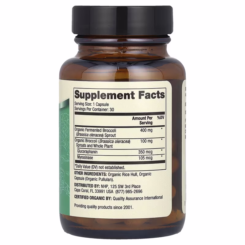 Dr. Mercola, Organic Fermented Broccoli Sprouts, 30 Capsules - Image 2