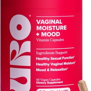 O Positiv URO Vaginal Moisture & Mood – Formulated to Support Vaginal Moisture, Mood & Relaxation – with KSM-66® Ashwagandha, Ginkgo Biloba, Mucuna pruriens, and GABA – 30 Servings
