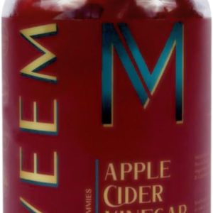 WEEM Apple Cider Vinegar Gummies - Natural, Vegan ACV with Folic Acid- Gluten Free - Vitamin B12 - Premium Detox & Weight Supplement- Helps Digestion for Women and Men