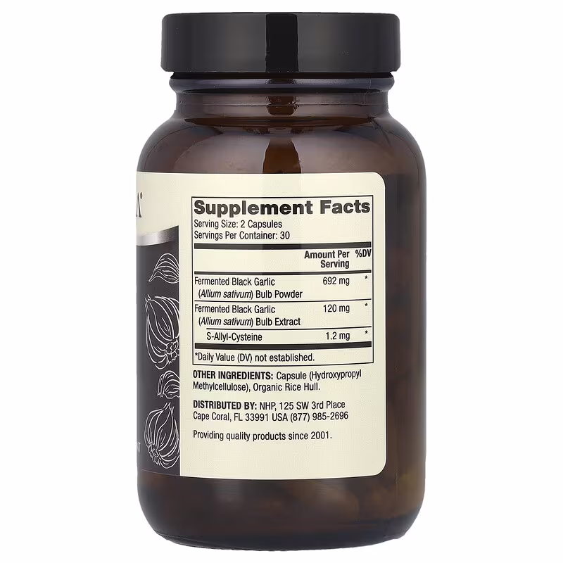 Dr. Mercola, Fermented Black Garlic, 60 Capsules - Image 2