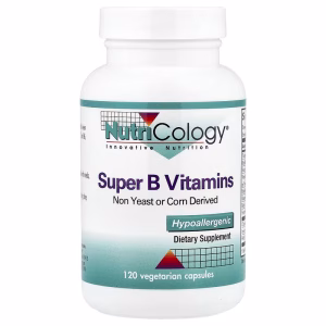 Nutricology, Super B Vitamins, 120 Vegetarian Capsules
