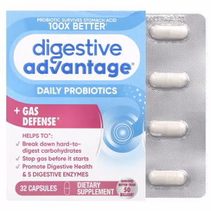 Schiff, Digestive Advantage®, Daily Probiotics + Gas Defense, 32 Capsules