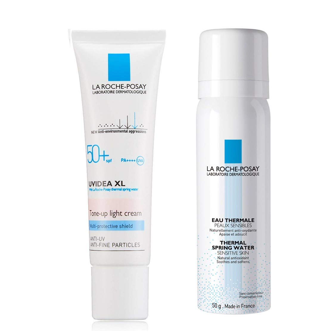 La Roche-Posay UV Idea XL Protection Tone-Up Cosmetic Base + Mist Lotion, SPF 50+/PA+++ 1.0 fl oz (30 ml) + Mist Lotion, 1.8 oz (50 g)