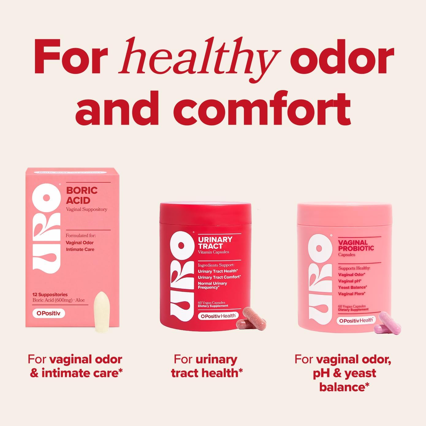 O Positiv URO Urinary Tract Health Supplement for Women, 60 Count (Pack of 1) - Urinary Support Vitamins with Pacran Complete Cranberry Extract, D-Mannose, & Vitamin C - Vegan & Gluten-Free - Image 5