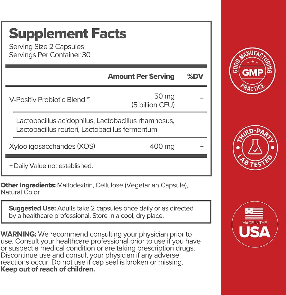 O Positiv URO Vaginal Probiotics for Women pH Balance with Prebiotics & Lactobacillus – Vaginal Health Supplement – Promote Healthy Vaginal Odor & Flora, 60 Count (Pack of 1), 1 Month Supply - Image 8