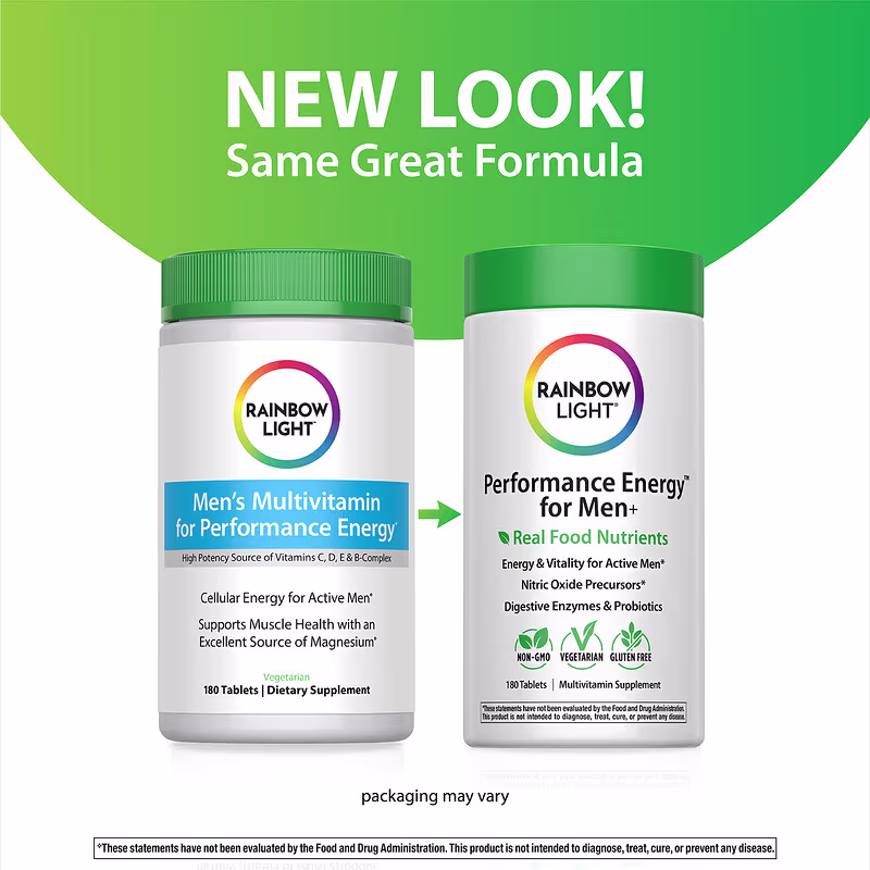 Rainbow Light, Performance Energy™ for Men+, 180 Tablets - Image 3