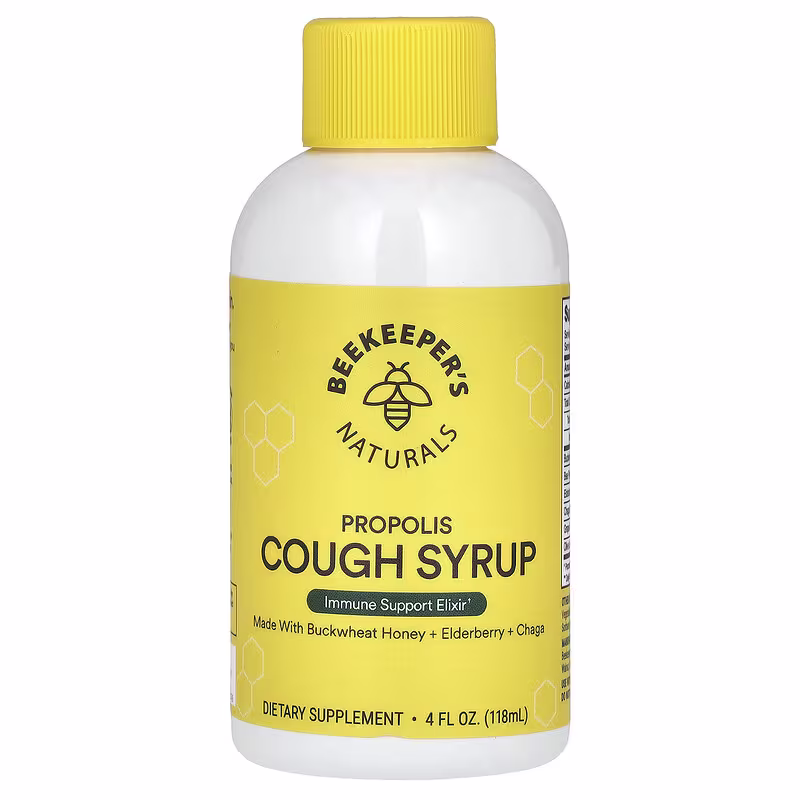 Beekeeper's Naturals, Propolis Cough Syrup, 4 fl oz (118 ml)