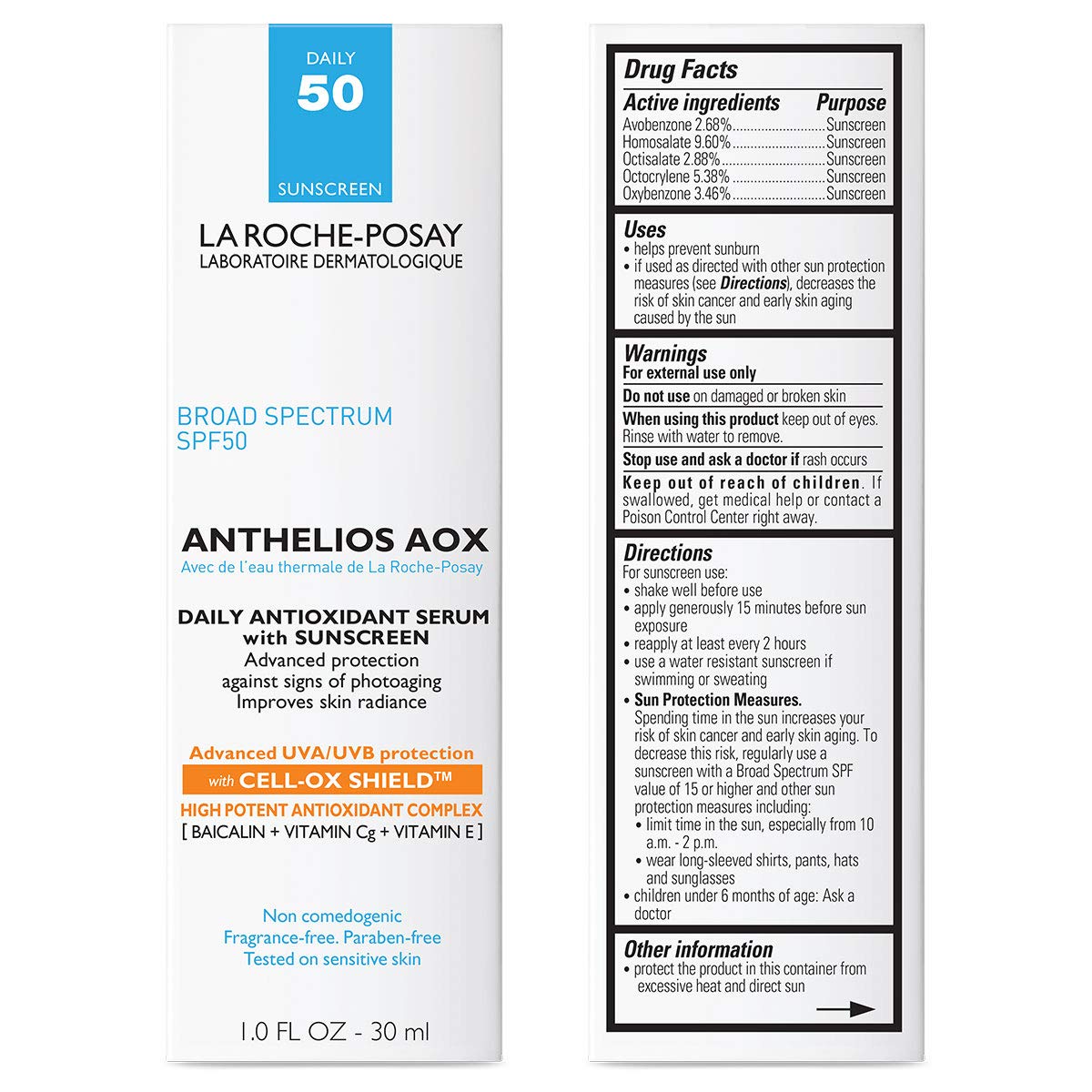 La Roche Posay Anthelios Antioxidant Serum with Sunscreen SPF 50 - 0.15 Pounds Serum - Image 2