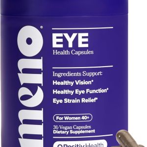 O Positiv MENO Eye Health Capsules – Daily Support for Eye Strain, Occasional Dryness & Healthy Tear Production – with Lutein, Zeaxanthin, Bilberry Extract, Vitamin A & Lycopene – 30 Servings
