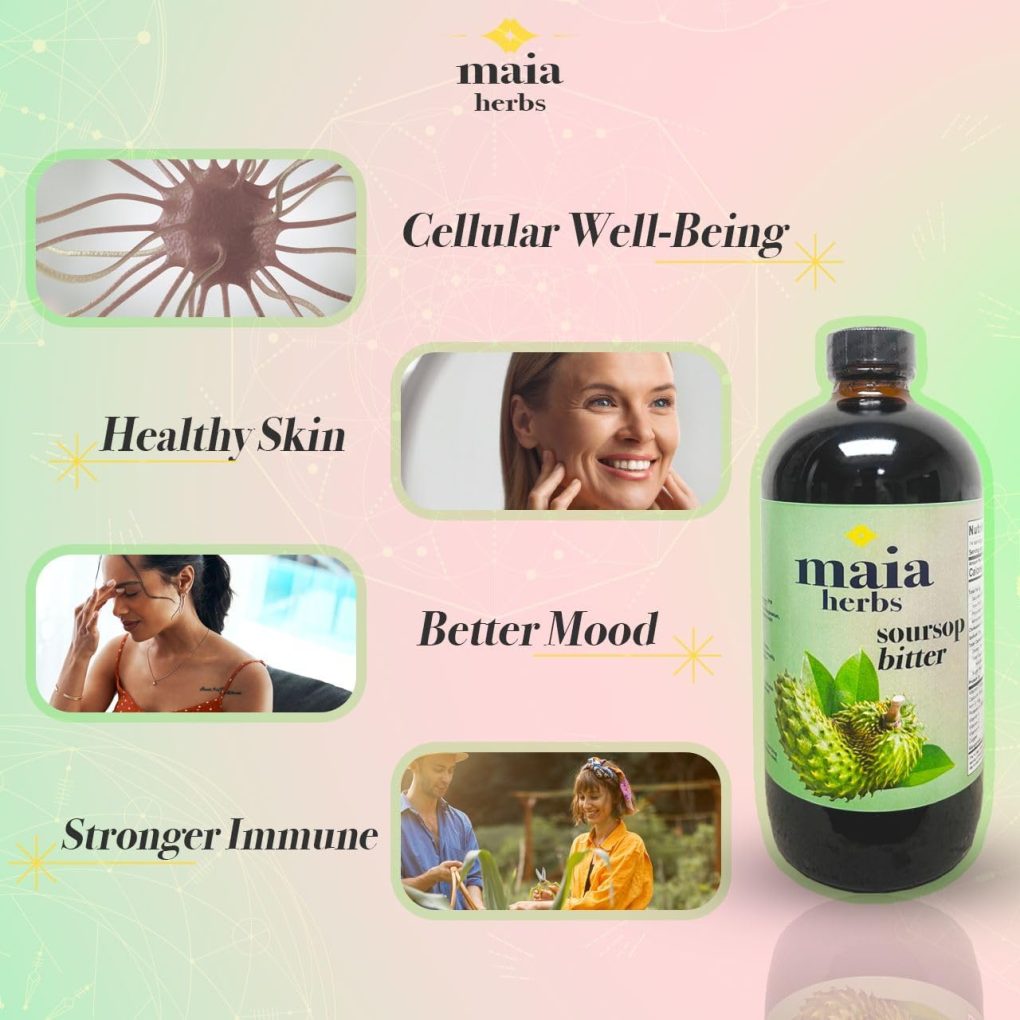 Serene Herbs Soursop Bitters Liquid 16oz - Premium Holistic Immune Boost - Image 4