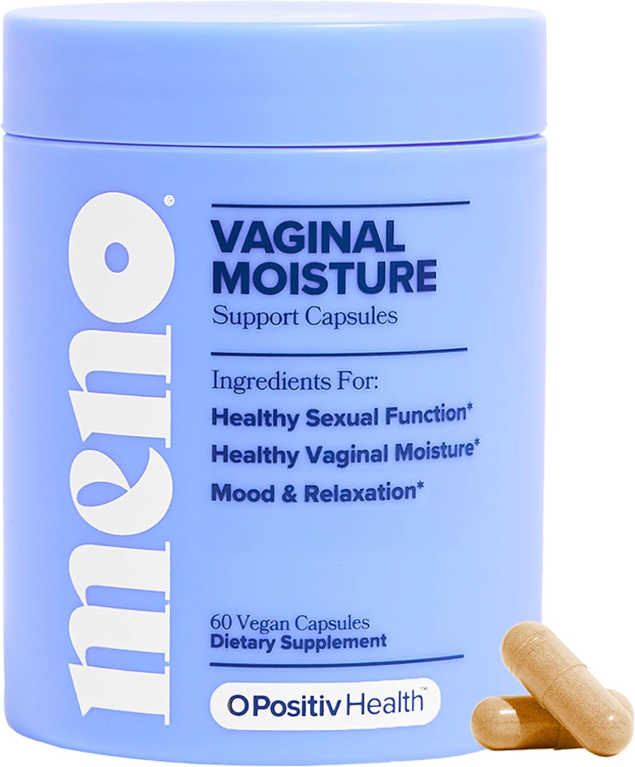 MENO Vaginal Moisture Support Capsules – OBGYN-Formulated to Support Healthy Vaginal Moisture, Mood & Relaxation – Hormone-FMENO Vaginal Moisture Support Capsules – OBGYN-Formulated to Support Healthy Vaginal Moisture, Mood & Relaxation – Hormone-Free Supplements with Maca Root & Fenugreek Seed Extract – 30 Servingsree Supplements with Maca Root & Fenugreek Seed Extract – 30 Servings