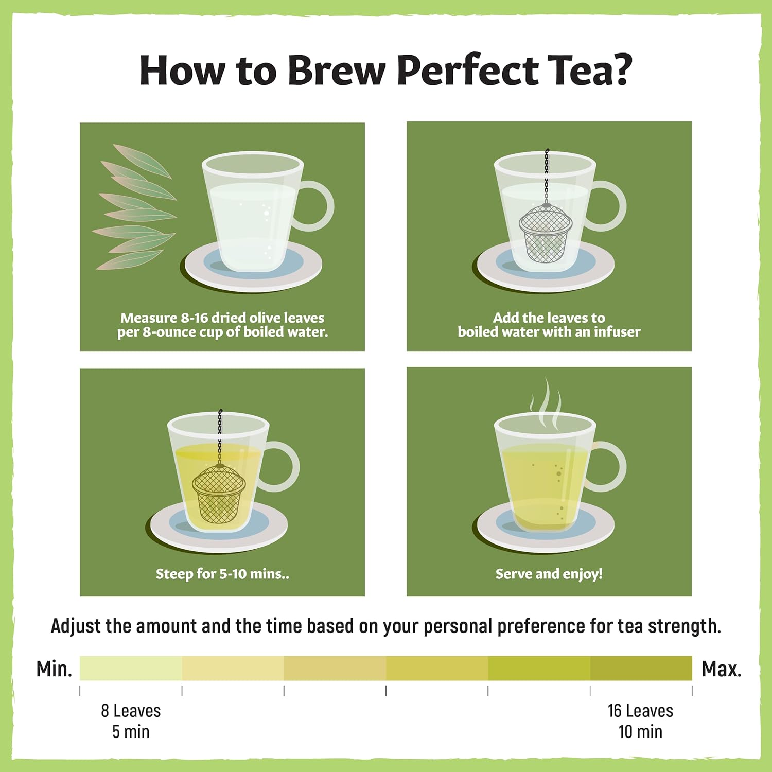 Eastanbul Olive Leaf, 2.82oz, Olive Leaf Loose Tea AKA Te De Hojas De Olivo, from Turkish Mediterranean Trees, Caffeine-Free, Natural, Vegan, Gluten Free, Non GMO - Image 8