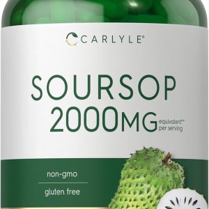Carlyle Soursop Leaves | 160 Capsules | Traditional Herb | Non GMO, Gluten Free Supplement