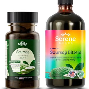 Serene Herbs Cleanse & Daily Defense – Includes Soursop Bitters + 17-1 Capsules