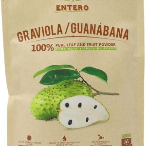 Serene Herbs Graviola/Guanábana (Soursop) Supplement, 100% Pure Leaf & Fruit Powder, No Additives or Fillers, 8 oz Resealable Bag
