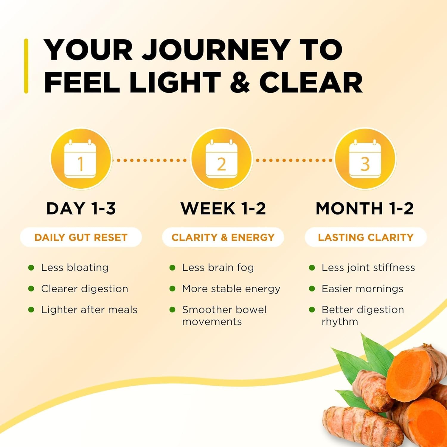 Serene Herbs Liquid Turmeric with Black Pepper - Turmeric Shots Curcumin Supplement 1000mg Extra Strength Herbal Drink, Digestive Bitters for Bloating Relief, Joint Health, Energy & Clarity - 16oz - Image 7