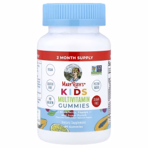 MaryRuth's, Kids Multivitamin Gummies, Strawberry, Papaya and Super Punch, 60 Gummies