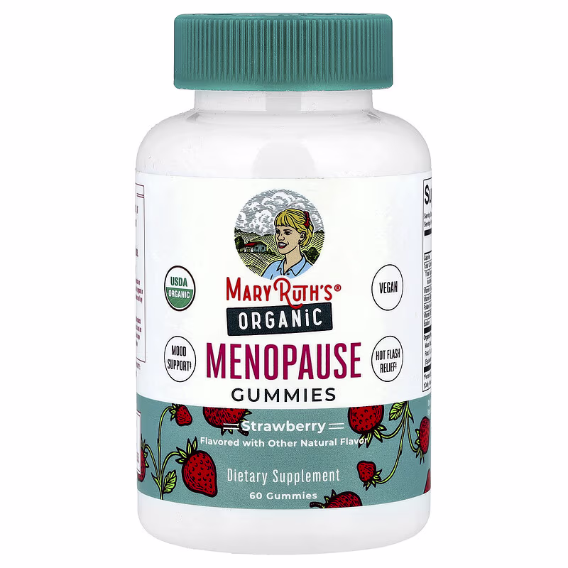 MaryRuth's, Organic Menopause Gummies, Strawberry, 60 Gummies
