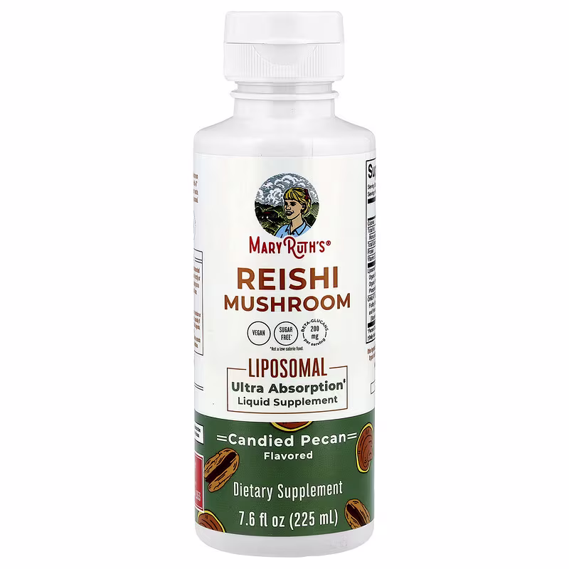 MaryRuth's, Reishi Mushroom Liposomal, Candied Pecan , 7.6 fl oz (225 ml)
