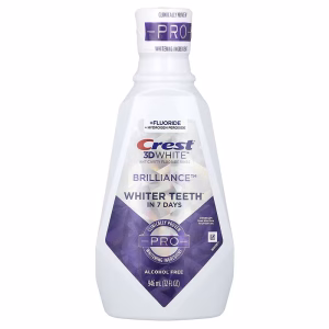 Crest, 3D White, Anticavity Fluoride Rinse, Brilliance, Alcohol Free, 32 fl oz (946 ml)