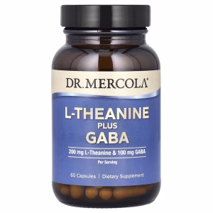 Dr. Mercola, L-Theanine Plus GABA, 60 Capsules
