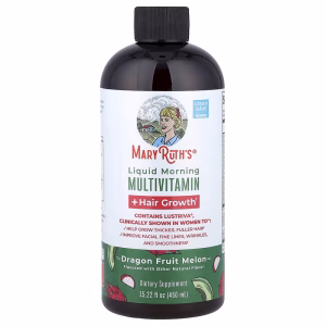 MaryRuth's, Liquid Morning Multivitamin + Hair Growth, Dragon Fruit Melon, 15.22 fl oz (450 ml)